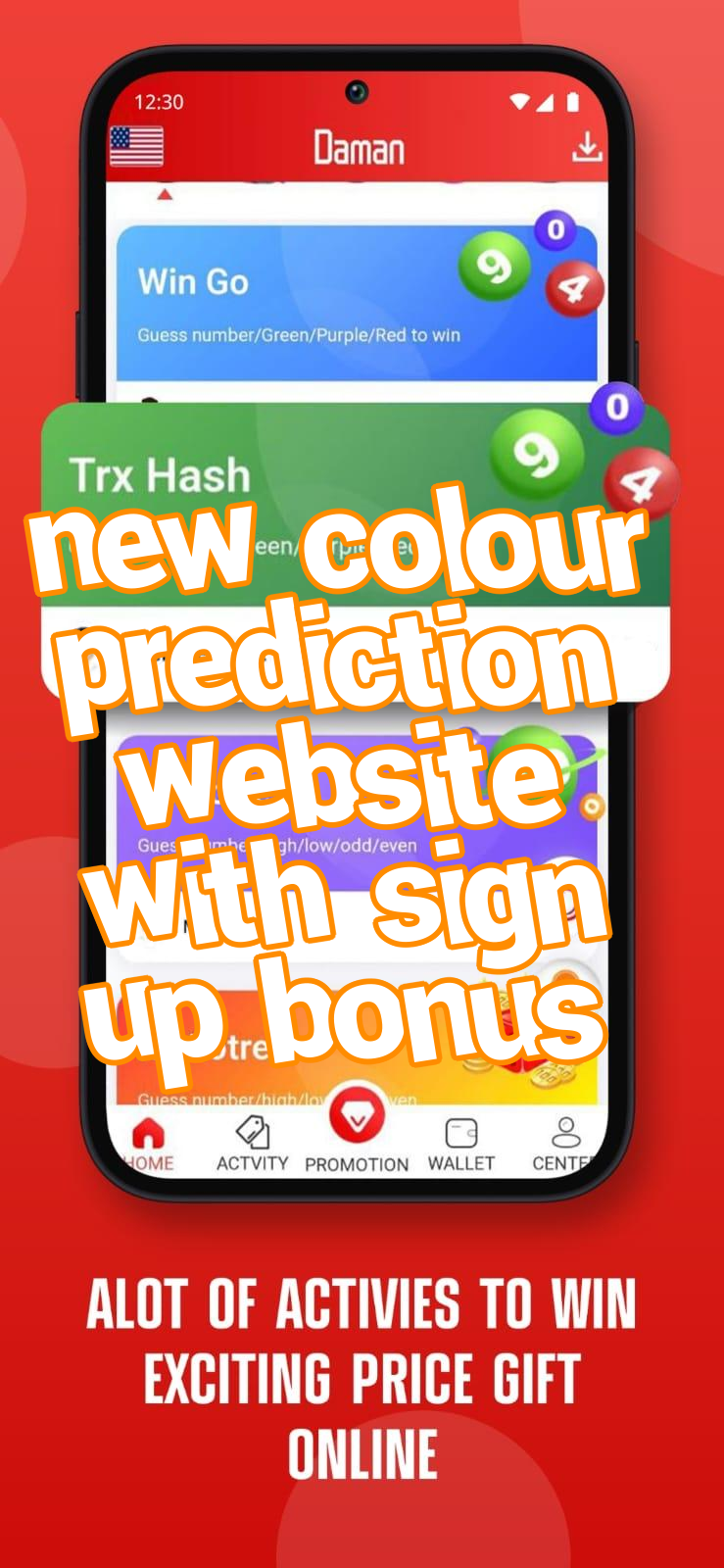 new colour prediction website with sign up bonus Screenshots